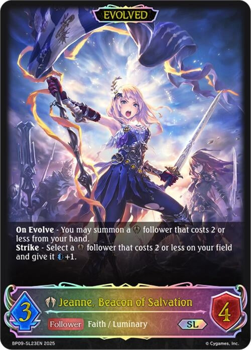 Image for Jeanne, Beacon of Salvation (Evolved) (SL) (BP09: Duet of Dawn and Dusk) (BP09-SL23EN) - Shadowverse: Evolve
