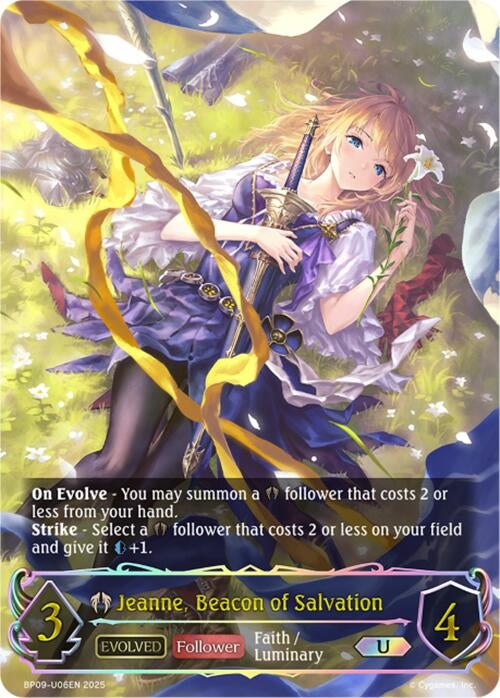 Image for Jeanne, Beacon of Salvation (U) (BP09: Duet of Dawn and Dusk) (BP09-U06EN) - Shadowverse: Evolve