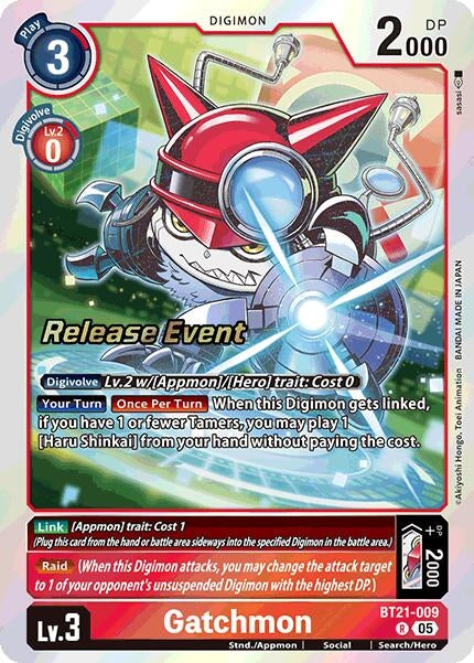 Image for Gatchmon (BT21_PR) (BT21-009 R) - Digimon Card Game