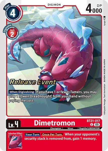 Image for Dimetromon (BT21_PR) (BT21-017 U) - Digimon Card Game