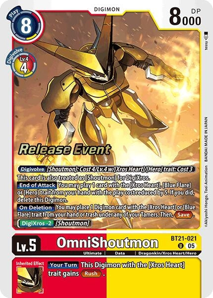 Image for OmniShoutmon (BT21_PR) (BT21-021 U) - Digimon Card Game