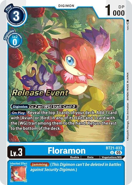 Image for Floramon (BT21_PR) (BT21-033 U) - Digimon Card Game