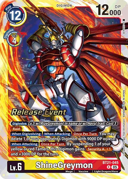 Image for ShineGreymon (BT21_PR) (BT21-045 R) - Digimon Card Game