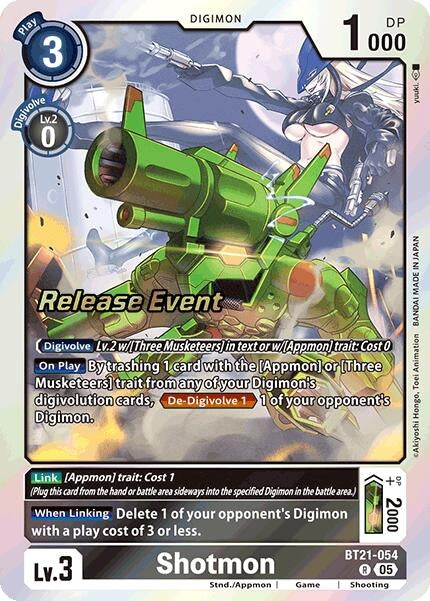 Image for Shotmon (BT21_PR) (BT21-054 R) - Digimon Card Game