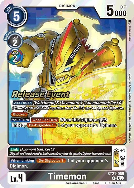 Image for Timemon (BT21_PR) (BT21-059 R) - Digimon Card Game