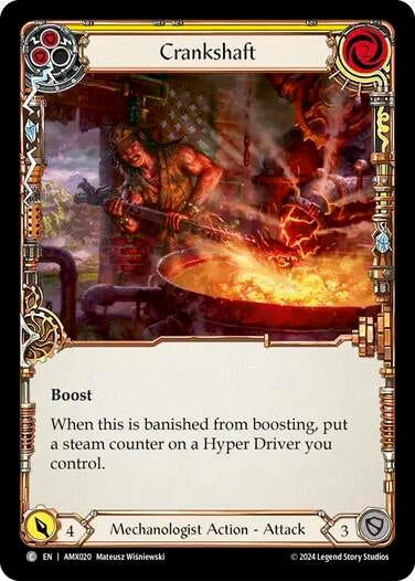 Image for Crankshaft (Yellow) (Armory Deck: Maxx Nitro) (AMX020) - Flesh and Blood TCG