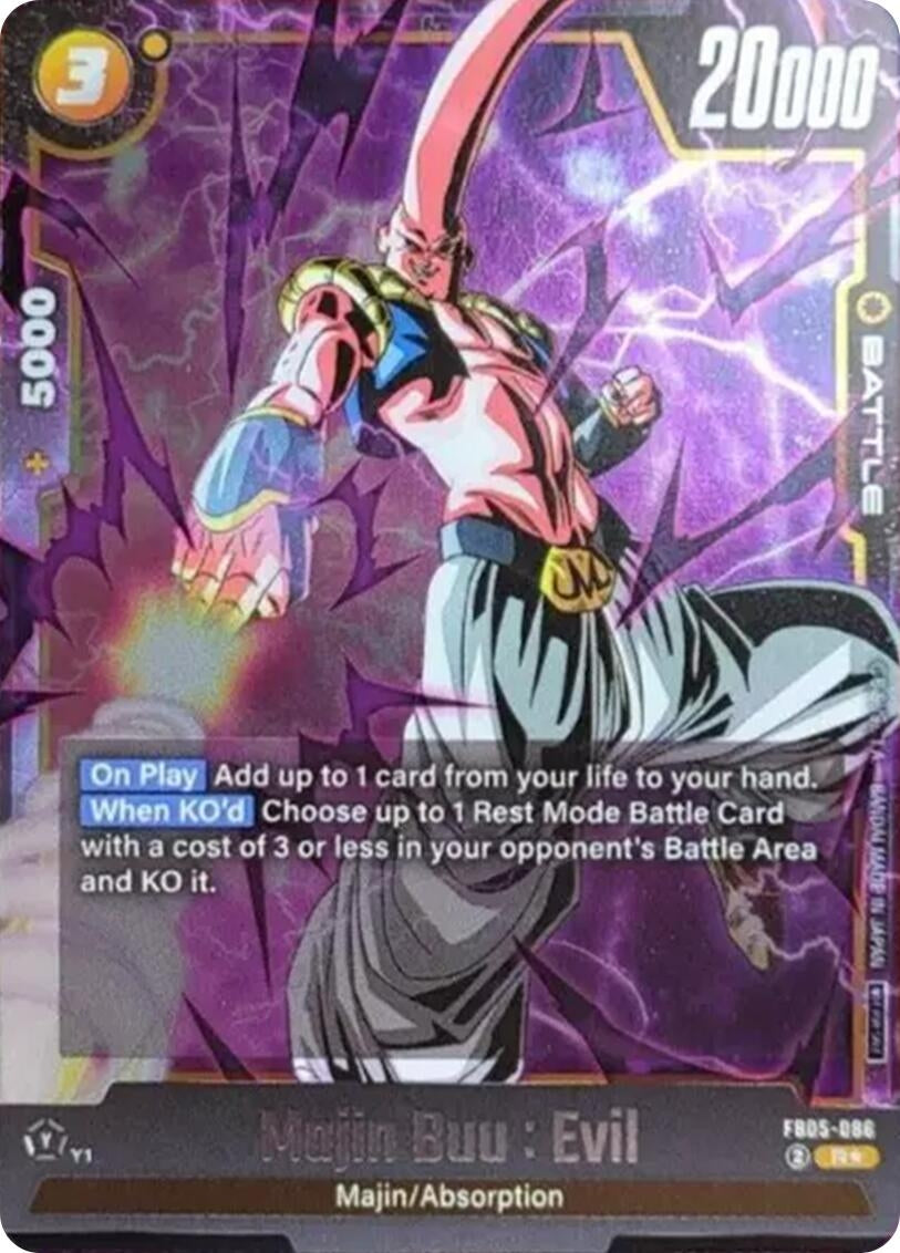 Image for Majin Buu : Evil (Tournament Pack 06) (Tournament and Championship Promos) (FB05-086) - Dragon Ball Super: Fusion World