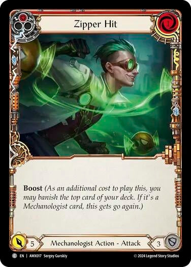 Image for Zipper Hit (Red) (Armory Deck: Maxx Nitro) (AMX017) - Flesh and Blood TCG