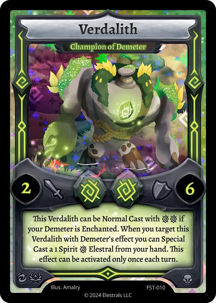 Image for Verdalith - Champion of Demeter (Divine Champions: Firestorm) (FST-010) - Elestrals