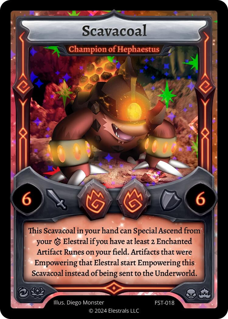 Image for Scavacoal - Champion of Hephaestus (Divine Champions: Firestorm) (FST-018) - Elestrals