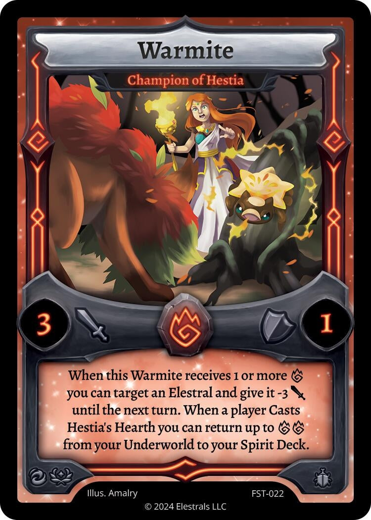 Image for Warmite - Champion of Hestia (Divine Champions: Firestorm) (FST-022) - Elestrals