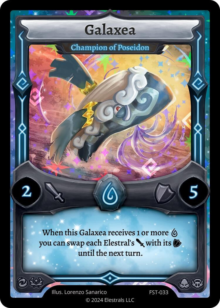 Image for Galaxea - Champion of Poseidon (Divine Champions: Firestorm) (FST-033) - Elestrals