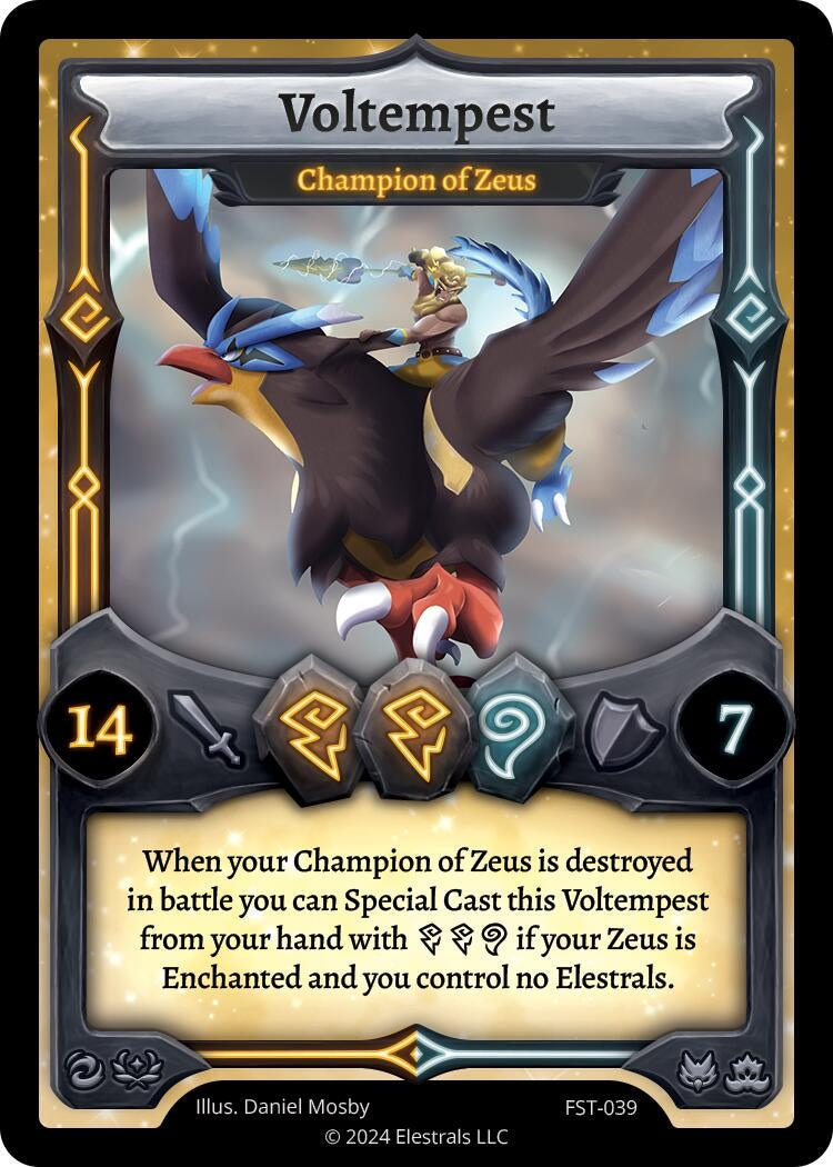 Image for Voltempest - Champion of Zeus (Divine Champions: Firestorm) (FST-039) - Elestrals