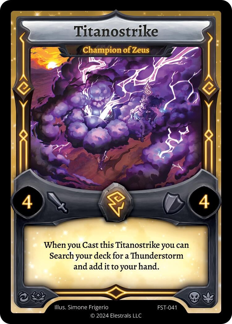 Image for Titanostrike - Champion of Zeus (Divine Champions: Firestorm) (FST-041) - Elestrals