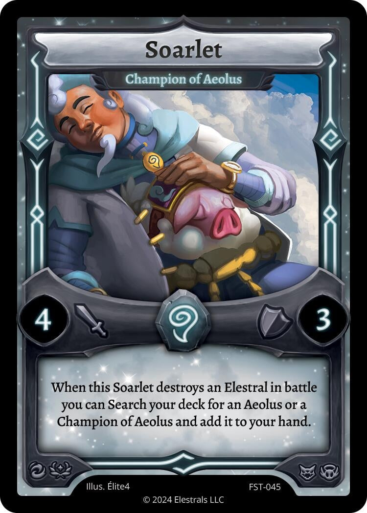 Image for Soarlet - Champion of Aeolus (Divine Champions: Firestorm) (FST-045) - Elestrals