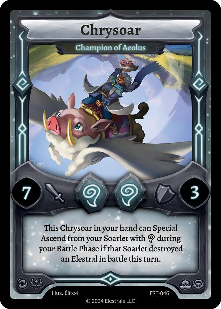 Image for Chrysoar - Champion of Aeolus (Divine Champions: Firestorm) (FST-046) - Elestrals