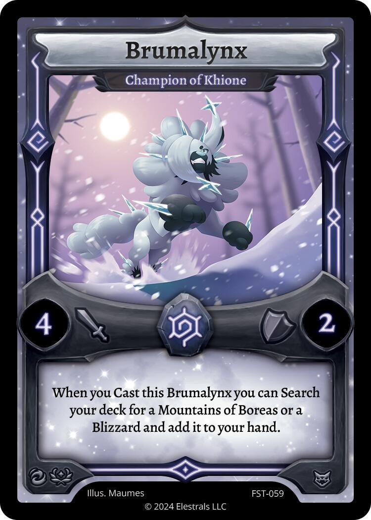 Image for Brumalynx - Champion of Khione (Divine Champions: Firestorm) (FST-059) - Elestrals