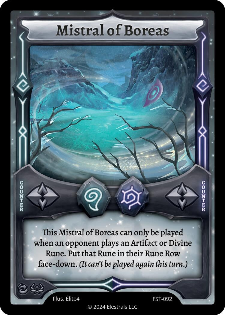 Image for Mistral of Boreas (Divine Champions: Firestorm) (FST-092) - Elestrals