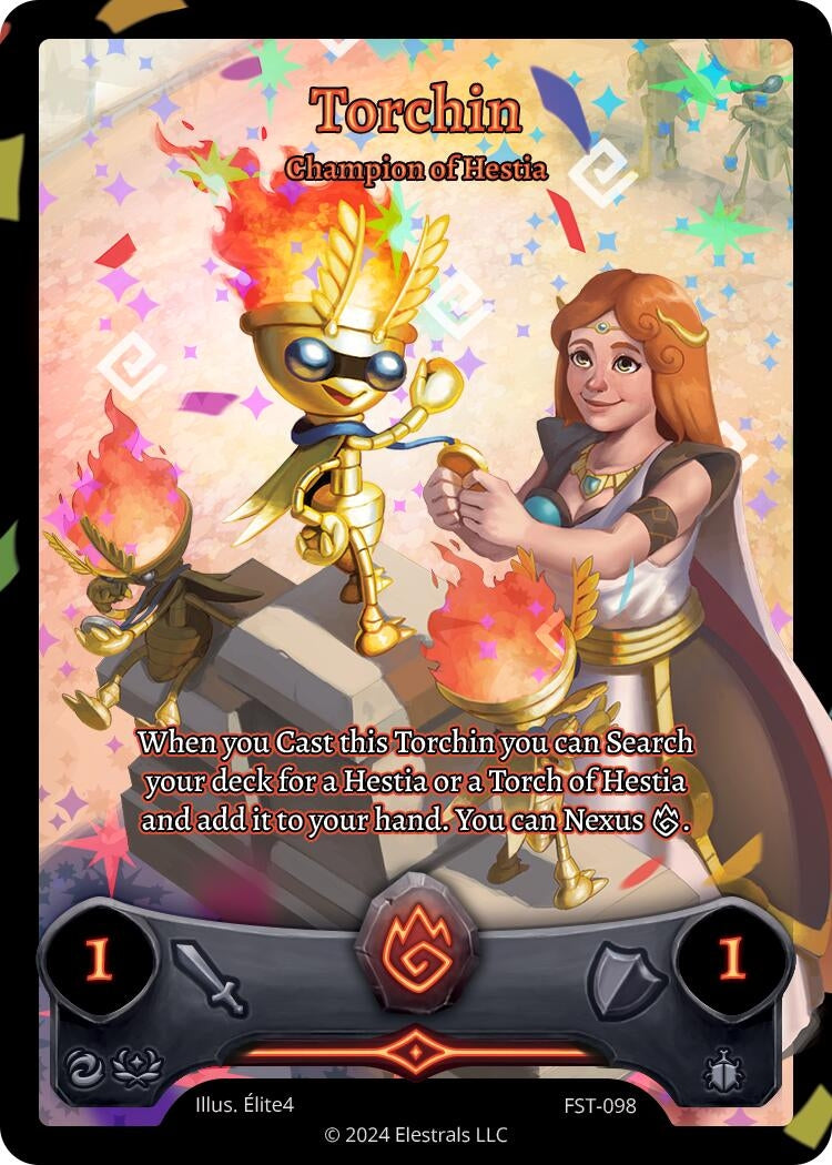 Image for Torchin - Champion of Hestia (Full Art) (Divine Champions: Firestorm) (FST-098) - Elestrals