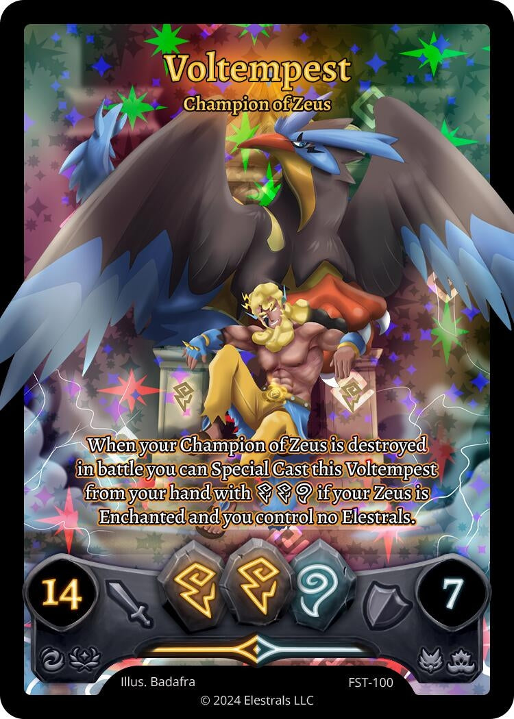 Image for Voltempest - Champion of Zeus (Full Art) (Divine Champions: Firestorm) (FST-100) - Elestrals