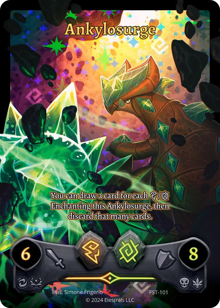Image for Ankylosurge (Full Art) (Divine Champions: Firestorm) (FST-101) - Elestrals