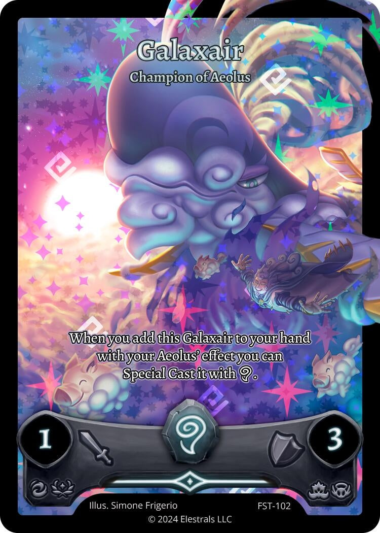 Image for Galaxair - Champion of Aeolus (Full Art) (Divine Champions: Firestorm) (FST-102) - Elestrals