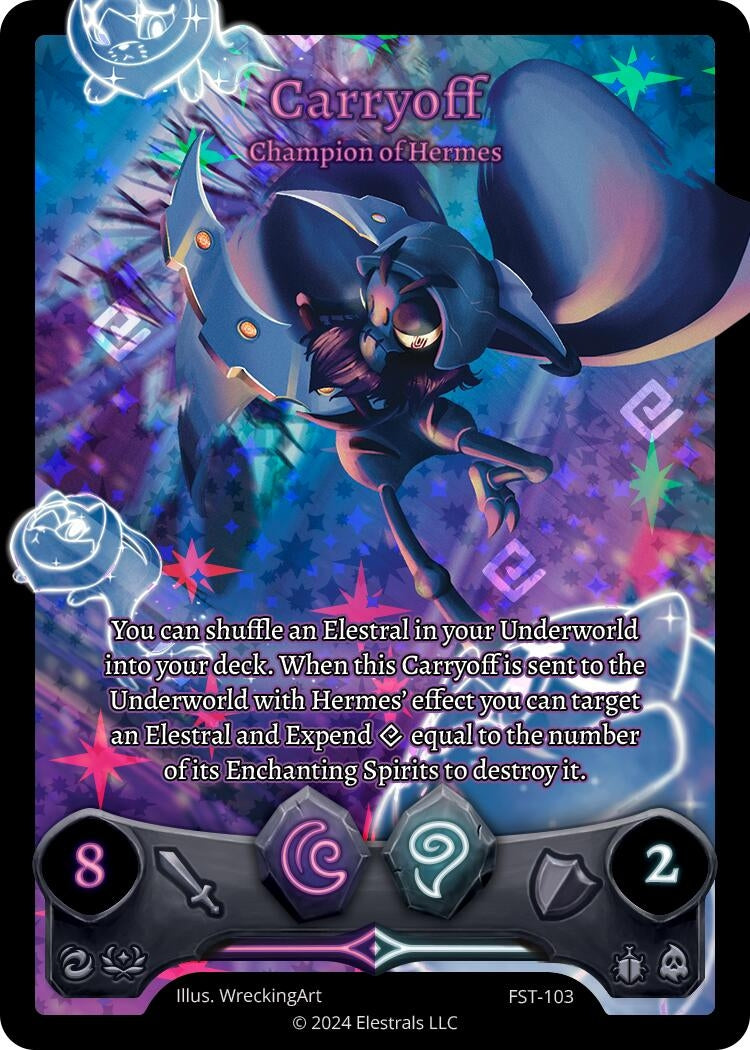 Image for Carryoff - Champion of Hermes (Full Art) (Divine Champions: Firestorm) (FST-103) - Elestrals