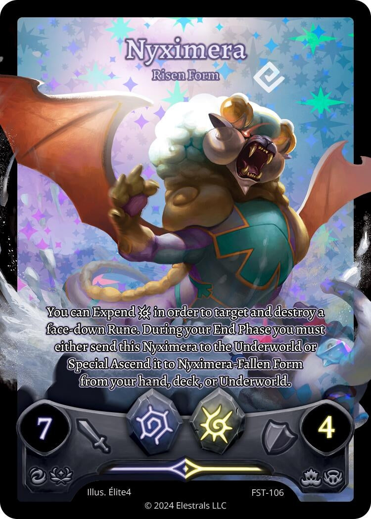 Image for Nyximera - Risen Form (Full Art) (Divine Champions: Firestorm) (FST-106) - Elestrals