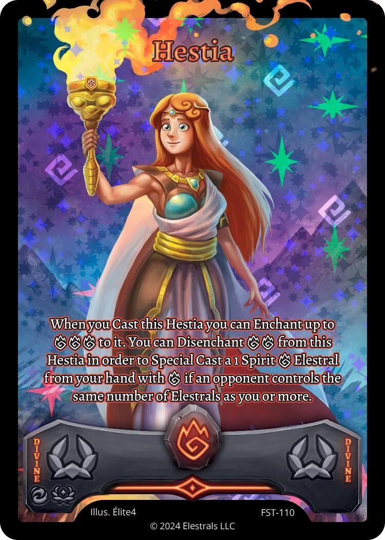 Image for Hestia (Full Art) (Divine Champions: Firestorm) (FST-110) - Elestrals