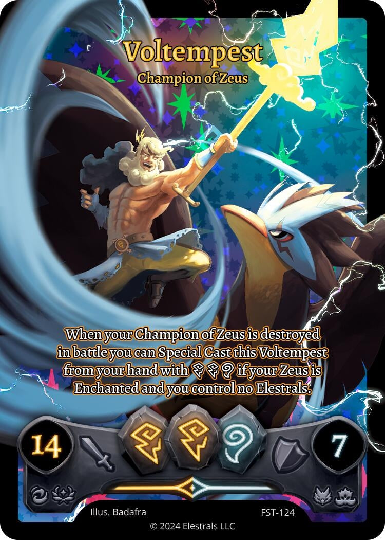 Image for Voltempest - Champion of Zeus (Box Topper) (Divine Champions: Firestorm) (FST-124) - Elestrals