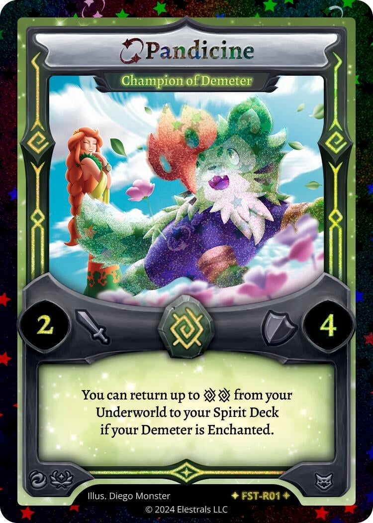 Image for Pandicine - Champion of Demeter (Stellar) (Divine Champions: Firestorm) (FST-R01) - Elestrals