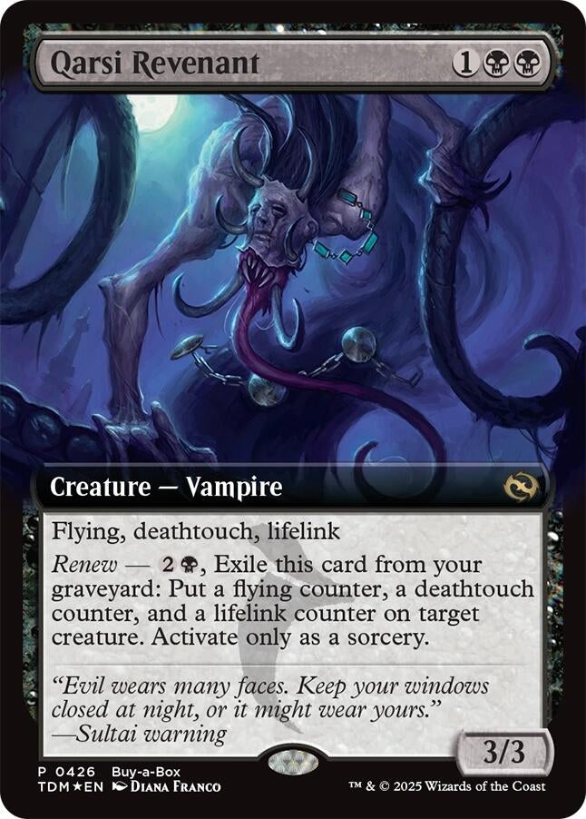 Image for Qarsi Revenant (Extended Art) (Buy-A-Box Promos) (426) - Magic: The Gathering