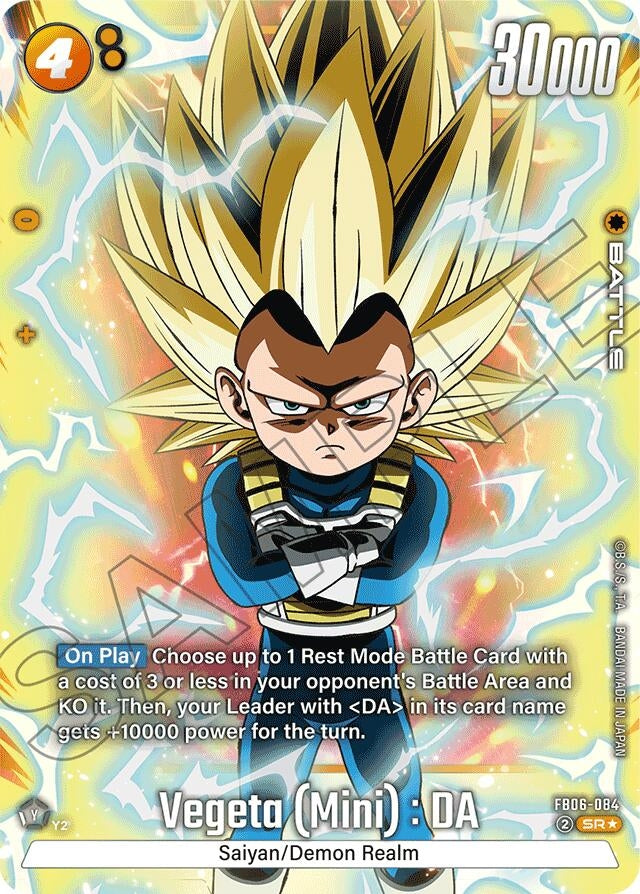 Image for Vegeta (Mini) : DA - FB06-084 (Alternate Art) (Rivals Clash) (FB06-084) - Dragon Ball Super: Fusion World