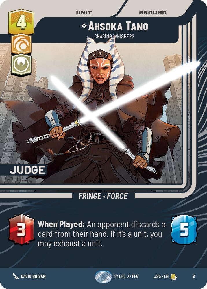 Image for Ahsoka Tano - Chasing Whispers (Judge Promos) (8) - Star Wars: Unlimited