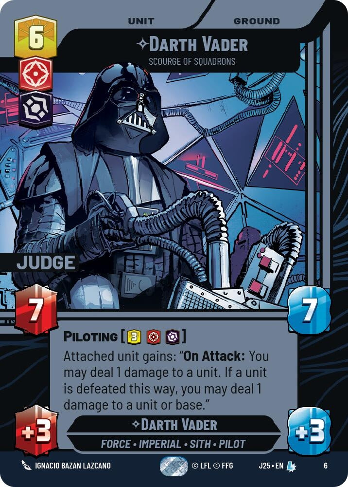 Image for Darth Vader - Scourge of Squadrons (Judge Promos) (6) - Star Wars: Unlimited