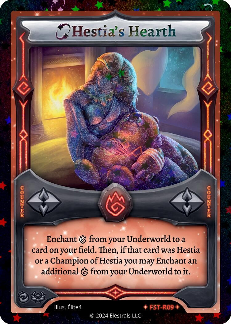 Image for Hestia's Hearth (Stellar) (Divine Champions: Firestorm Starter Decks) (FST-R09) - Elestrals
