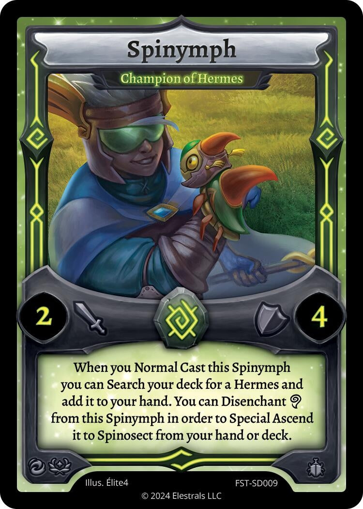 Image for Spinymph - Champion of Hermes (Divine Champions: Firestorm Starter Decks) (FST-SD009) - Elestrals