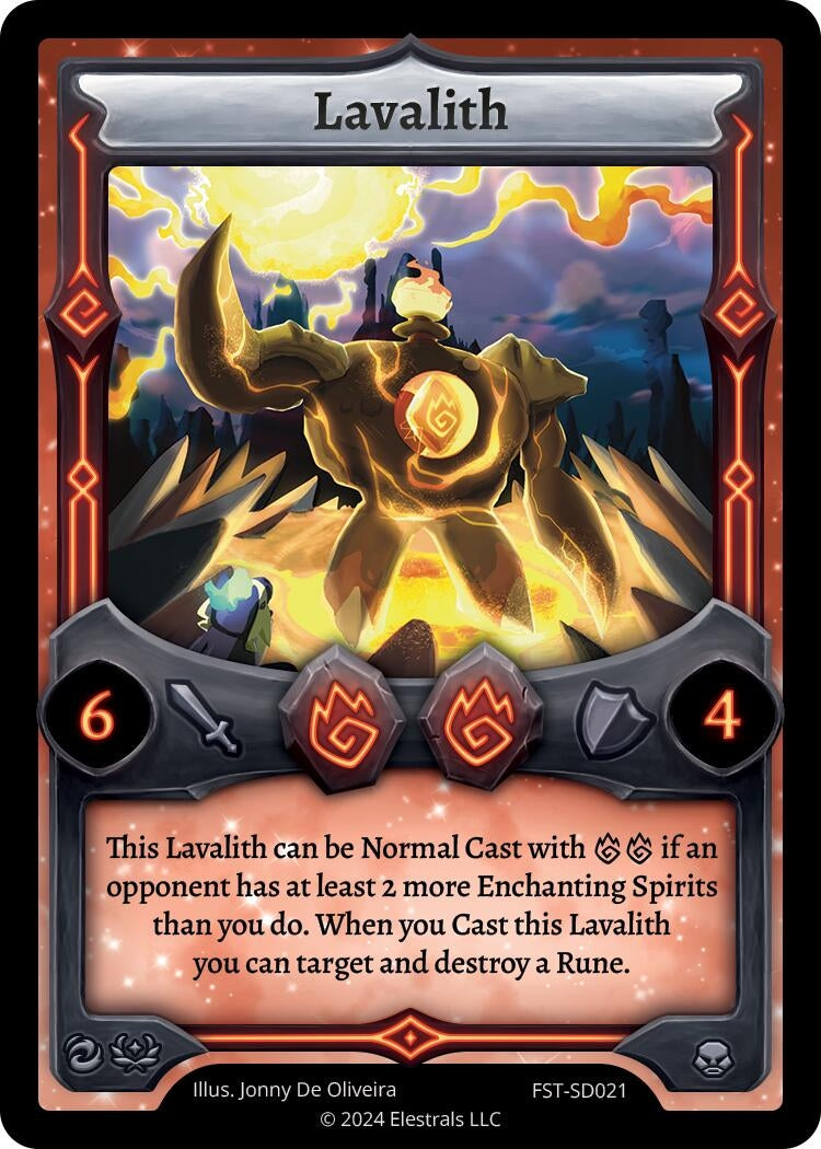 Image for Lavalith (Divine Champions: Firestorm Starter Decks) (FST-SD021) - Elestrals