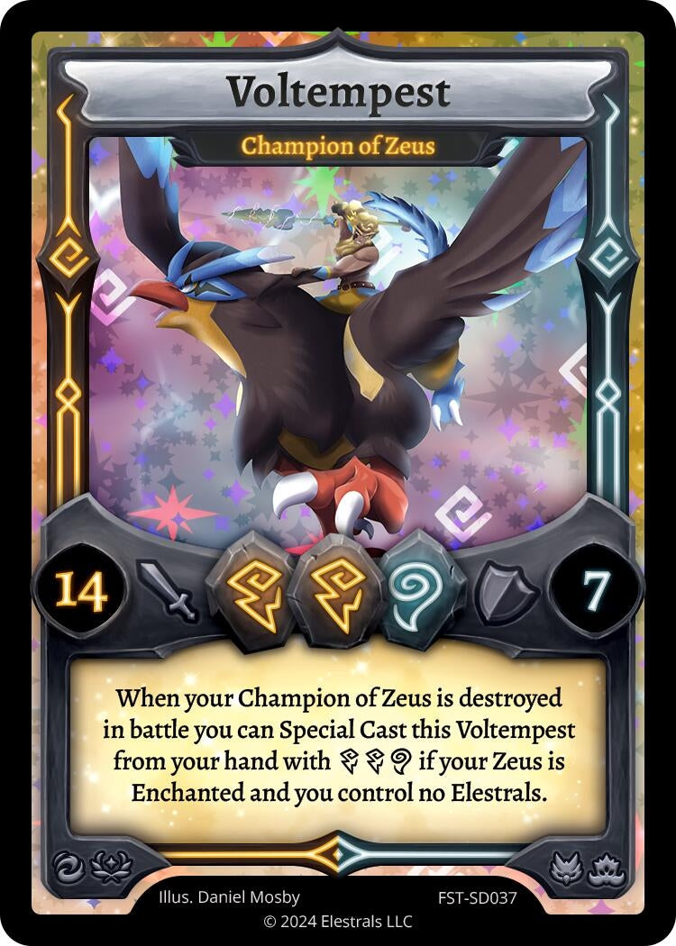 Image for Voltempest - Champion of Zeus (Divine Champions: Firestorm Starter Decks) (FST-SD037) - Elestrals