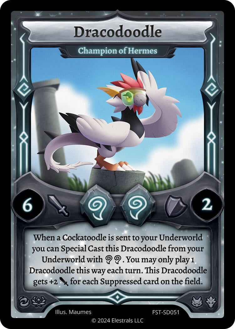 Image for Dracodoodle - Champion of Hermes (Divine Champions: Firestorm Starter Decks) (FST-SD051) - Elestrals