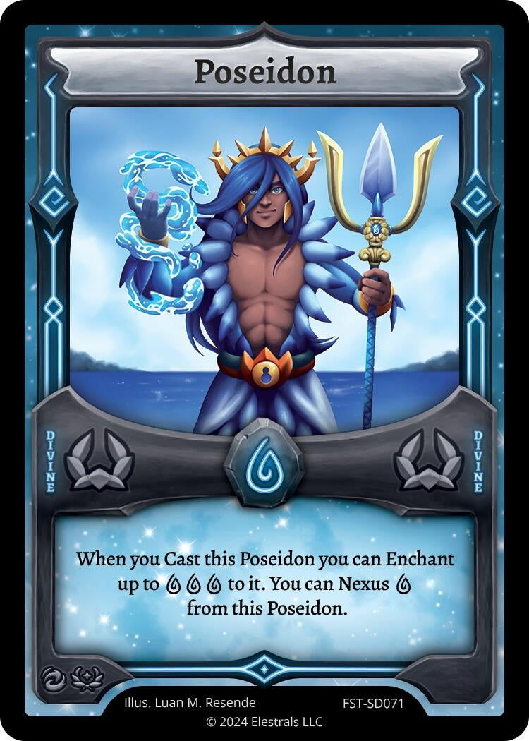 Image for Poseidon (Divine Champions: Firestorm Starter Decks) (FST-SD071) - Elestrals