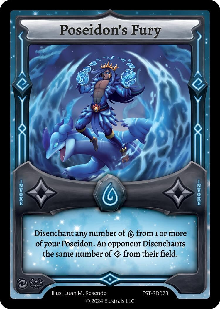 Image for Poseidon's Fury (Divine Champions: Firestorm Starter Decks) (FST-SD073) - Elestrals