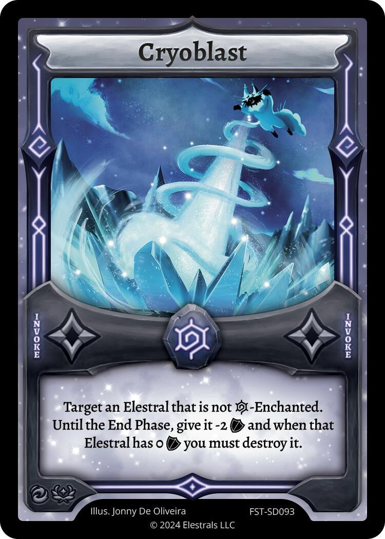 Image for Cryoblast (Divine Champions: Firestorm Starter Decks) (FST-SD093) - Elestrals
