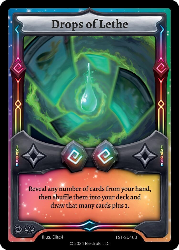 Image for Drops of Lethe (Divine Champions: Firestorm Starter Decks) (FST-SD100) - Elestrals