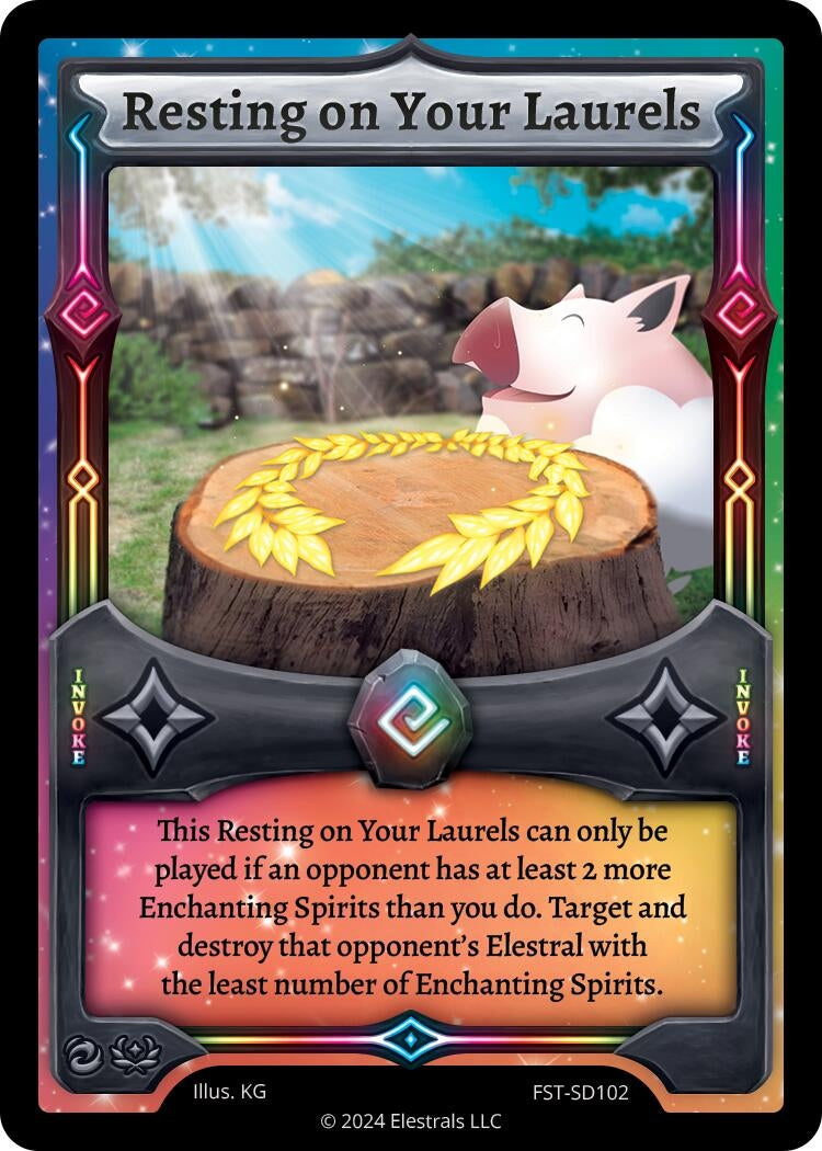 Image for Resting on Your Laurels (Divine Champions: Firestorm Starter Decks) (FST-SD102) - Elestrals