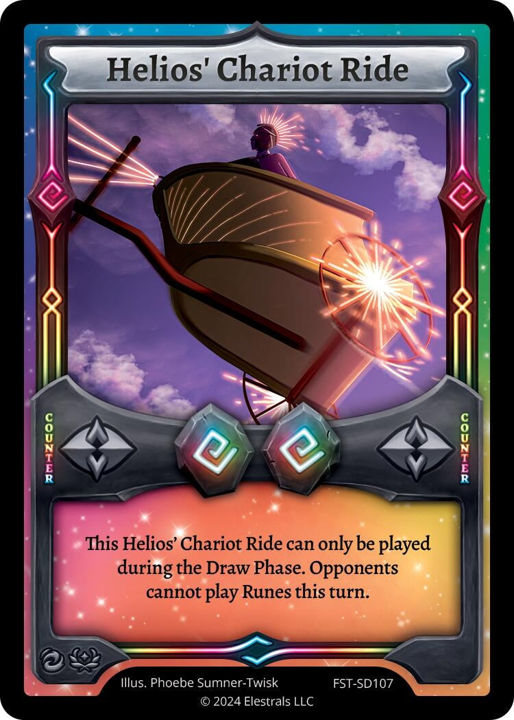 Image for Helios' Chariot Ride (Divine Champions: Firestorm Starter Decks) (FST-SD107) - Elestrals