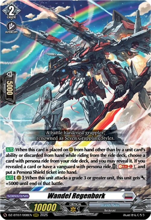 Image for Wandel Regenbork (DZ-BT07: Moon Fangs & Cerulean Blaze) (DZ-BT07/008EN) - Cardfight Vanguard