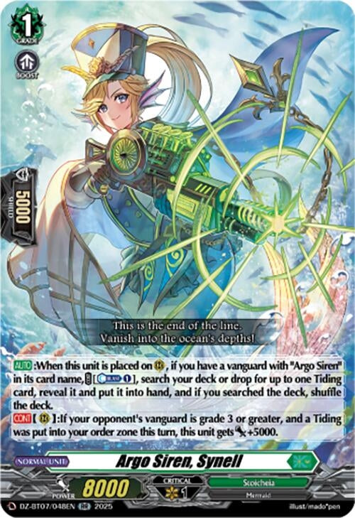 Image for Argo Siren, Synell (DZ-BT07: Moon Fangs & Cerulean Blaze) (DZ-BT07/048EN) - Cardfight Vanguard