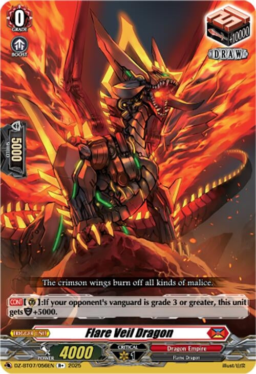Image for Flare Veil Dragon (DZ-BT07: Moon Fangs & Cerulean Blaze) (DZ-BT07/056EN) - Cardfight Vanguard