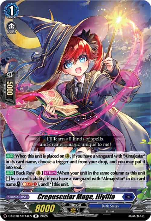 Image for Crepuscular Mage, Illyllia (DZ-BT07: Moon Fangs & Cerulean Blaze) (DZ-BT07/074EN) - Cardfight Vanguard
